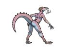  absurd_res anthro butt clothing dragon female hi_res minmiki russian_text scalie sketch solo swimwear text 