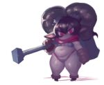  angry_eyes belly big_eyes boots bra breasts clothed clothing deep_navel female footwear forastero frown gloves hammer handwear humanoid league_of_legends navel not_furry overweight overweight_female overweight_humanoid pigtails poppy_(lol) red_eyes riot_games scarf short_stack skimpy slightly_chubby small_feet solo standing thick_thighs thong tools topless underwear video_games wide_hips 