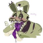 1:1 2021 ambiguous_gender animatronic anthro anthro_focus blush bodily_fluids breath corpse death disembodied_hand drooling duo english_text five_nights_at_freddy&#039;s five_nights_at_freddy&#039;s_3 green_body green_nose half-closed_eyes holding_tongue lagomorph leporid long_ears long_tongue looking_pleasured machine male male_focus mammal monsterdongles mouth_shot multicolored_body narrowed_eyes notched_ear open_mouth portrait rabbit robot saliva sharp_teeth simple_background solo_focus springtrap_(fnaf) tan_body tan_skin teeth text tongue tongue_out torn_body torn_face two_tone_body video_games white_background white_eyes wire 