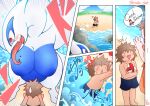  age_difference anthro big_breasts breasts duo female hinata_sakamoto legendary_pok&eacute;mon lugia male male/female nintendo older_female pok&eacute;mon pok&eacute;mon_(species) video_games younger_male 