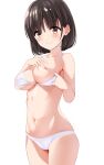  bikini breast_hold breasts erect_nipples marui_koishi swimsuits undressing 