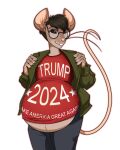  4:5 a andromorph anthro cursed_image edit eyewear glasses hi_res intersex make_america_great_again male_pregnancy maleherm mammal marvin_the_mouse mouse mouthpiece murid murine politics pregnant riddleaugust rodent solo solo_focus 