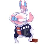  1:1 alpha_channel big_breasts big_penis breasts eevee eeveelution evolution genitals gynomorph hi_res huge_breasts huge_penis hyper hyper_breasts hyper_genitalia hyper_penis intersex krorenshima nintendo penis pok&eacute;mon pok&eacute;mon_(species) sylveon video_games 