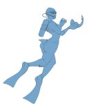  clothing diver diving diving_suit female female/female fin fish hi_res human humanoid mammal marine mid_transformation narusewolf oxygen_tank protruding_ears sequence shark solo swim_(disambiguation) swimming swimwear tight_clothing torn_clothing transformation transformation_sequence 