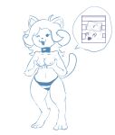  anthro breasts canid canine clothed clothing felid feline female hair mammal simple_background tem temmie_(undertale) tinyjimmy undertale video_games white_body 