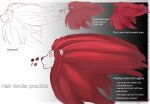  3d_(artwork) cxevion digital_media_(artwork) felid feral hair line_art lion long_hair male mammal pantherine practice red_hair shaded side_view simple_shading solo 