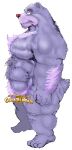  anthro disney fur gomikuz539s gummi_bears hi_res male male/male mammal muscular muscular_male purple_body purple_fur solo ursid zummi_gummi 