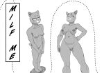  abs anthro breasts cartoon_network casual_nudity domestic_cat felid feline felis female genitals hand_on_hip looking_at_viewer mammal monochrome nicole_watterson nipples nude pussy sabrotiger simple_background smile solo the_amazing_world_of_gumball 