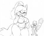  anthro big_breasts bikini breasts canid canine canis clothing curvy_figure duo eyes_closed female female/female food idw_publishing lemur mammal navel omegasunburst open_mouth popsicle primate simple_background sketch slightly_chubby sonic_the_hedgehog_(comics) sonic_the_hedgehog_(idw) sonic_the_hedgehog_(series) standing strepsirrhine swimwear tangle_the_lemur thick_thighs voluptuous voluptuous_female whisper_the_wolf white_background wide_hips wolf 