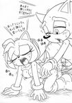  black_and_white cum female furry_bomb hedgehog japanese_text male mammal mitsuharu_takura monochrome plain_background sega sonic_(series) sonic_team sonic_the_hedgehog straight text unknown_artist white_background 