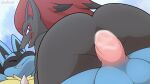  16:9 2d_animation ambiguous_gender ambiguous_on_top ambiguous_penetrated anal anal_penetration animated anthro balls black_body black_fur blue_body blue_eyes blue_fur canid canine duo eyes_closed frame_by_frame fur genitals gobanire hi_res lucario male male/ambiguous male_on_bottom male_penetrating male_penetrating_ambiguous mammal nintendo on_bottom on_top outside penetration penile penile_penetration penis penis_in_ass pok&eacute;mon pok&eacute;mon_(species) sex video_games widescreen zoroark 