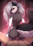  &lt;3 2021 absurd_res anthro anthro_penetrated anus blush bodily_fluids breasts breath butt canid canid_demon collar demon duo erection evomanaphy fangs female female_on_human female_penetrated first_person_view fur genital_fluids genitals grey_body grey_fur hair hellhound helluva_boss hi_res human human_on_anthro human_penetrating human_penetrating_anthro interspecies long_hair looking_at_viewer looking_back looking_back_at_viewer looking_pleasured loona_(vivzmind) male male/female male_on_anthro male_penetrating male_penetrating_female male_pov mammal nude open_mouth panting penetration penile penile_penetration penis penis_in_pussy pussy pussy_juice red_sclera sex side_boob sweat teeth text tongue url vaginal vaginal_penetration white_body white_eyes white_fur white_hair 