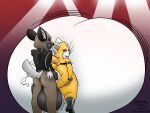  absurd_res aggressive_retsuko ailurid anal anthro anus balls big_balls big_butt big_penis bodily_fluids butt butt_grab clenched_teeth clothing concert cum cum_in_ass cum_inflation cum_inside duo excessive_cum eyes_closed female genital_fluids genitals haida hand_on_butt hi_res holding_butt huge_balls huge_butt huge_penis huge_thighs hyaenid hyper hyper_balls hyper_butt hyper_cum hyper_genitalia hyper_penis inflation leather leather_clothing looking_back looking_pleasured male male/female mammal penis psychoticwalrus punk ratchetsly red_panda retsuko sanrio simple_background spikes spotted_hyena teeth thick_thighs tongue tongue_out vein veiny_penis 