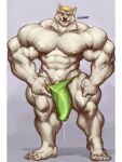  2021 abs anthro barazoku biceps big_bulge big_muscles big_penis blonde_hair bodily_fluids border bulge canid canine canis clothed clothing dripping erection erection_under_clothing fur genital_fluids genitals green_clothing green_eyes green_underwear grey_background hair hi_res huge_bulge huge_muscles huge_penis hyper hyper_muscles looking_at_viewer male mammal muscular muscular_anthro muscular_male navel nipples oldshep pecs penis precum precum_drip precum_through_clothing precum_through_underwear quads signature simple_background smile solo standing tenting thick_thighs thong underwear vein wet wet_clothing white_body white_border white_fur wolf 