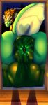  absurd_res anus asian_mythology balls barbel_(anatomy) big_balls big_butt butt cygni_(character) donut_anus doorway dragon east_asian_mythology eastern_dragon frigidmidnight genitals green_body green_scales hi_res horn huge_balls huge_butt hyper hyper_anus hyper_balls hyper_butt hyper_genitalia looking_at_viewer looking_back male mane multi_horn mythology one_eye_closed presenting presenting_anus presenting_hindquarters scales scalie solo thick_tail wink winking_at_viewer 