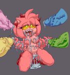  amy_rose anthro bodily_fluids breasts bukkake cum cum_covered cum_in_hands cum_in_pussy cum_inside cum_on_breasts cum_on_face disembodied_penis female genital_fluids genitals group hi_res male male/female messy nipples nude penis pussy sonic_the_hedgehog_(series) spiked_penis spikes spikes_(anatomy) yukipuppo zombot 