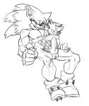  anal anthro balls barefoot butt claws duo eulipotyphlan feet genitals hi_res knot male male/male mammal noctobi pawpads penis shadow_the_hedgehog size_difference sonic_the_hedgehog sonic_the_hedgehog_(series) sonic_the_werehog sonic_unleashed toe_claws tongue tongue_out were wereeulipotyphlan werehog 