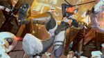  16:9 2021 5_fingers anthro canid canine day detailed_background digital_media_(artwork) fingers fox gun hair hi_res holding_gun holding_object holding_weapon male mammal mr.mist orange_hair outside ranged_weapon solo weapon widescreen 
