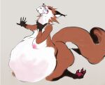  2021 abdominal_bulge ambiguous_gender ambiguous_prey belly big_belly big_butt breasts butt canid canine digital_media_(artwork) fangs female female_pred fox hi_res huge_butt hyper hyper_belly in_mouth lagomorph leporid mammal mass_vore neck_bulge nude open_mouth qaoxia rabbit smaller_prey soft_vore solo_focus thick_thighs vore 