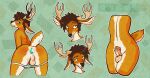  antlers areye_(artist) backsack balls blush butt buttplug cervid expression_sheet genitals girly hi_res horn looking_at_viewer male mammal multiple_poses penis pose presenting presenting_hindquarters raised_tail sex_toy thick_penis thick_thighs 