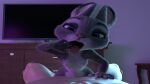  16:9 anthro blue_eyes breasts disney female furry hand_in_mouth hi_res human judy_hopps lagomorph leporid male male/female mammal nipples open_mouth rabbit showmation widescreen zootopia 