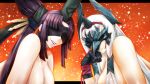  black_gloves blindfold breasts fate/grand_order fate_(series) gloves hat highres kiichi_hougen_(fate) large_breasts long_hair mask masked side_ponytail tate_eboshi ushiwakamaru_(avenger)_(fate) ushiwakamaru_(fate) 