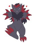  courage hi_res looking_at_viewer male nintendo pok&eacute;mon pok&eacute;mon_(species) running video_games zoroark 