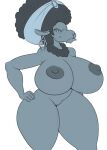  annoyed anthro areola big_breasts bovid breasts caprine ear_piercing ear_ring female genitals hand_on_hip hi_res huge_breasts illumination_entertainment mammal mature_female nana_noodleman nipples nude piercing pussy sheep sing_(movie) thick_thighs wide_hips zp92 