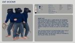  absurd_res anthro balaclava bottomwear clothing color_swatch denim denim_clothing english_text group hi_res jeans jumper lovemummification male mammal mask model_sheet murid murine pants rat rat_goons rodent rope text turtleneck 