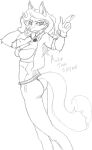  big_breasts breasts carmelita_fox clothed clothing female gloves handwear jacket maxim_theos monochrome sketch slim sly_cooper_(series) solo sony_corporation sony_interactive_entertainment sucker_punch_productions topwear video_games 