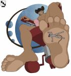  absurd_res anthro balls genitals giantboonehusky_(artist) glass hi_res macro male mammal micro mouse murid murine penis pressure rodent squeezing stomping 