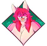  alpha_channel canid canine female fox hi_res icon invalid_tag mammal markings muscular nude one_eye_closed portrait smile trevhart wink 