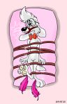  absurd_res anthro bdsm bondage bound canid canine canis domestic_dog hi_res jay_ward_productions male mammal mr._peabody mr._peabody_and_sherman muzzle_(object) paws remyart420 solo tickle_torture tickling 