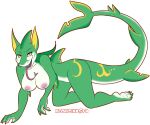  alpha_channel anthro breasts female fish hybrid invalid_tag marine neonicink nintendo nipples nude pok&eacute;mon pok&eacute;mon_(species) reptile scalie serperior simple_background solo teeth tongue transparent_background video_games 