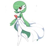  1:1 absurd_res breasts cleavage clothed clothing female gardevoir hi_res looking_at_viewer mammal nintendo not_furry pok&eacute;mon pok&eacute;mon_(species) red_eyes simmsyboy simple_background solo video_games white_background 