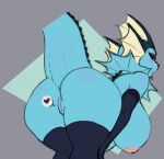  &lt;3 anthro anus areola artz bent_over big_breasts blue_body blush breasts butt eeveelution female genitals inverted_nipples nintendo nipples pok&eacute;mon pok&eacute;mon_(species) pussy solo tongue tongue_out vaporeon video_games 