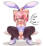  amy_rose anthro anus bedroom_eyes big_breasts bow_tie breasts bunny_costume bunny_ears_(cosmetic) cleavage clothed clothing cosmicpussycat costume crouching eulipotyphlan female genitals green_eyes hair hedgehog high_heels leggings legwear leotard looking_at_viewer mammal narrowed_eyes pink_body pink_hair presenting presenting_pussy pubes pussy seductive simple_background sonic_the_hedgehog_(series) spread_legs spreading thick_thighs torn_clothing wardrobe_malfunction white_background 