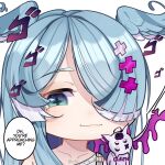  +_+ 1girl :3 animal_ears animal_on_shoulder black_sclera blue_eyes blue_hair chi_ra chibi colored_sclera dragon dragon_ears dragon_girl dragon_wings elira_pendora eyebrows_visible_through_hair hair_over_one_eye highres jojo_no_kimyou_na_bouken menacing_(jojo) nijisanji nijisanji_en oh?_you&#039;re_approaching_me? one_eye_covered pikl_(elira_pendora) smile solo_focus twitter_username virtual_youtuber watermark white_eyes wings 