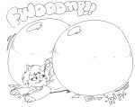  anonymous_artist anthro big_butt bottomwear butt butt_expansion butt_inflation clothing domestic_cat expansion felid feline felis female glistening glistening_body glistening_butt hi_res huge_butt hyper hyper_butt inflation lying mammal ms_paint on_front pants solo sound_effects torn_bottomwear torn_clothing torn_pants 