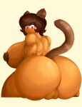  animal_humanoid big_breasts big_butt blush breasts brown_hair butt cat_humanoid chebylamb collaboration felid felid_humanoid feline feline_humanoid female frown genitals hair hi_res huge_breasts huge_butt humanoid looking_back mammal mammal_humanoid nude omegabrawl pussy raised_tail solo 