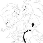  abs anal anthro balls big_penis bodily_fluids clothing duo genitals hi_res jet_the_hawk male male/male muscular muscular_male nipples penis saliva saliva_string soina sonic_riders sonic_the_hedgehog sonic_the_hedgehog_(series) topless_male torn_clothing 
