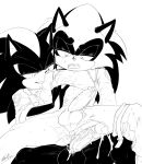  after_sex anal anthro balls bodily_fluids bottomless clothed clothing cum cum_in_ass cum_inside duo fan_character genital_fluids genitals hi_res male male/male penis shadow_the_hedgehog soina sonic_the_hedgehog_(series) 