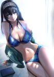  bikini kos-owl open_shirt sagisawa_fumika swimsuits the_idolm@ster the_idolm@ster_cinderella_girls 