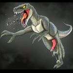  anthro dinosaur dromaeosaurid h56_(hikkoro) jurassic_park jurassic_world male reptile scalie solo theropod universal_studios velociraptor 