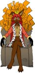  anthro female hybrid miyuka queen royalty solo tama-tama trone 