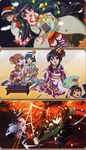  absurdres christmas highres kimono konoe_fumina sakai_yuuji seifuku shakugan_no_shana shana thigh-highs wilhelmina_carmel yoshida_kazumi 