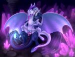  cave crystal dragon duo female feral from_behind_position genitals hi_res horn invalid_tag knot licking male male/female mounting penis pussy sex thandor tongue tongue_out vaginal wings ych_(character) 