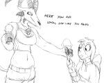  anthro comic dessert duo female food hladilnik ice_cream lucy_(hladilnik) male tommy_(hladilnik) 