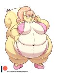  anthro cookie eyewear female food glasses hair mammal nekocrispy obese obese_anthro obese_female overweight overweight_anthro overweight_female rodent sciurid solo 
