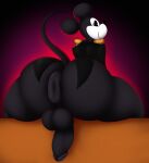  anthro anus balls bottom_heavy disney genitals hi_res male mammal mickey_mouse mouse murid murine nightmare-arts penis presenting puffy_anus rodent sitting smile solo 